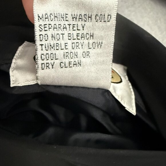 Talbots Coat Women's Medium Reversible Black Leopard Print Rain Jacket Trench - Picture 14 of 14